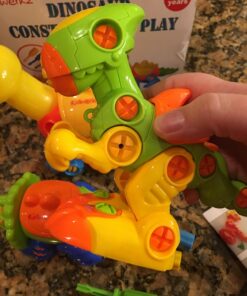 Kidtastic Dinosaur Toys, 106 pcs Take Apart Stem Learning Toys with Screwdriver, Ages 3-6 Year Kids Birthday Gift, Fun Construction for Boys and Girls - Build a Dinosaur, 3 yr Old Toddler Toys 37 71qzBX1C0SL