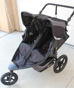 BOB Gear Revolution Flex 3.0 Duallie Double Jogging Stroller, Graphite Black 74 71r 6g6HxgL