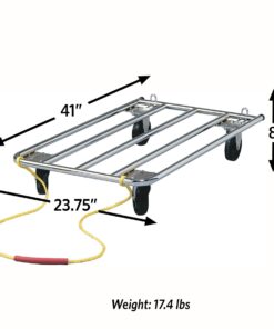 MidWest Homes for Pets Dog Crate Dolly Perfect for Dog Shows | Easily Handles Dog Carriers, Metal Dog Crates, Grooming Tables, Dog Food Bags, Etc.… 12 71r 6xnVL