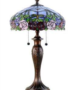 Dale Tiffany TT12232 Zenia Rose Table Lamp, 27" x 16.25" x 16.25", Fieldstone 16 71r0 qU647L