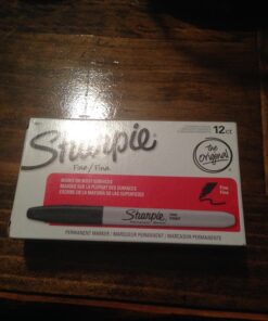 Sharpie Permanent Markers, Fine Point, Black, 12 Count 41 71r0nK6YMPL