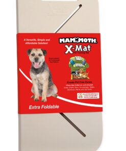 Mammoth Pet Products X-Mat Foldable Training Mat, 18-Inch, Beige (60006D) 18.0"L x 18.0"W x 0.5"Th 19 71r0ro wb8L