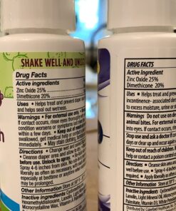 Baby Diaper Rash Cream Spray by Boogie Bottoms, No-Rub Touch Free Application for Sensitive Skin, Over 200 Sprays per Bottle, 1.7 oz, Pack of 3 40 71r0u67J2zL