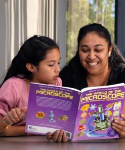 AmScope M162C-2L-PB10-WM-SP14-50P100S 40X-1000X Beginners Microscope Kit for Kids & Students w/Complete Science Accessory Kit + World of The Microscope Book 49 71r0yQz0q7L 1