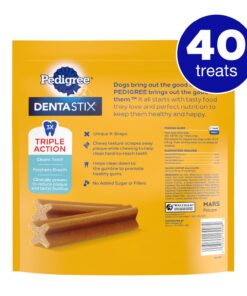 Alternative view of PEDIGREE DENTASTIX Large Dog Dental Treats Original Flavor Dental Bones, 2.08 lb. Value Pack (40 Treats)(Packaging May Vary) Chicken 40 Count (Pack of 1)