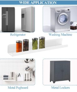 MUCXNIIY 2 Pcs Magnetic Book Shelf for Whiteboard, Reusable Acrylic Magnetic Book Holder with a Pen Container, Book Display Shelf for Teacher Kids Classroom Office, White 15 71r2Iw84lSL