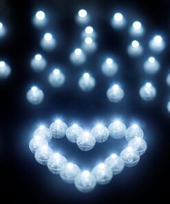 Amy Basic (100 Pcs White Round Led Flash Ball Lamp for Paper Lantern Balloon Party Wedding,Party Birthday and Festival Decorative Lights 23 71r2PVsyaL