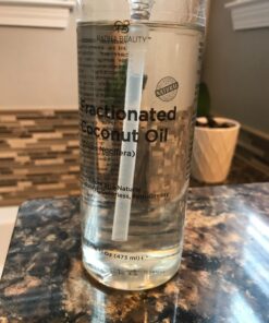 Radha Beauty Fractionated Coconut Oil - 100% Pure & Natural Carrier and Base Oil for Aromatherapy, Hair and Skin - Comes with Pump, 16 fl oz. 26 71r3CQShm1L
