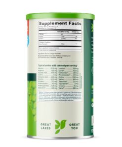 Great Lakes Wellness Collagen Peptides Powder Supplement for Skin Hair Nail Joints - Unflavored - Quick Dissolve Hydrolyzed, Non-GMO, Keto, Paleo, Gluten-Free, No Preservatives - 16 oz Canister 1 Pound (Pack of 1) 21 71r3NeN2nWL