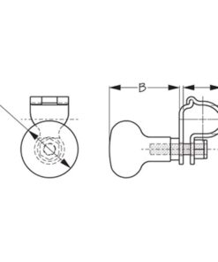 Alternative view of Sea-Dog 230106-1 Steering Wheel Maneuvering Knob