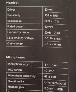 CHAFON E300 Gaming Headset with Noise Cancelling Microphone, Surround Sound Headphones for PS4 PC Xbox One PS5 Controller, Dynamic RGB Wired Headsets for Computer Laptop Mac Nintendo NES Games 39 71r3p7AePdL