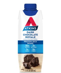 Alternative view of Atkins Gluten Free Protein-Rich Shake, Dark Chocolate Royale, Keto-Friendly, 8 Count (Pack of 1)