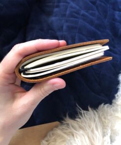 Pocket Travelers Notebook, Refillable Leather Travel Journal for Men & Women, Notebook Cover for Field Notes, Moleskine Small 3.5 x 5.5 Inches, Brown 52 71r3zBOOZBL 1