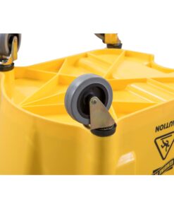 Genuine Joe GJO60466 Splash Guard Mop Bucket/Wringer, 6.50 Gallon Capacity, Yellow 13 71r4YujNICL