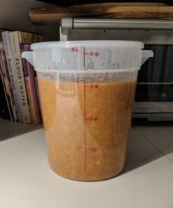 Cambro 4-Quart Round Food-Storage Container with Lid, Set of 3 4 Quart 15 71r4jbfOLqL