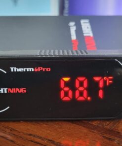 ThermoPro Lightning 1-Second Instant Read Meat Thermometer, Calibratable Kitchen Food Thermometer with Ambidextrous Display, Waterproof Cooking Thermometer for Oil Deep Fry Smoker BBQ Grill 43 71r4pZ80RIL