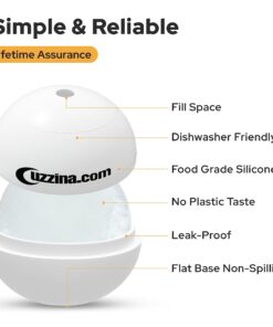 Silicone Ice Molds Set of 2 - Circle Ice Cube Molds for Large Round Ice Balls - Ideal Sphere Shaped Big Ice Balls for Whiskey, Bourbon, Scotch, and Other Drinks - Includes Extra Cocktail Recipes 18 71r4xw8AE9L