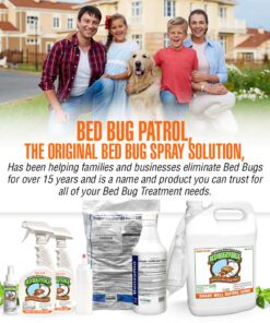 Bed Bug Spray by Bed Bug Patrol - Natural Bed Bug Killer - Child - Pet Safe - Plant Based - Non-Toxic - Repellent Spray - Recommended for Home, Vehicles, Mattresses & Furniture - 48 oz (2-Pack 24oz) 24oz (2 Pack) 27 71r53zqdW9L