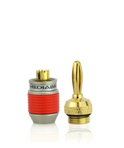 Mediabridge™ Banana Plugs - Corrosion-Resistant 24K Gold-Plated Connectors - 12 Pair/24 Banana Plugs (Part# SPC-BP2-12) 37 71r5z6bGJ2L