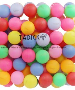TADICK Assorted Color 50 Pack Beer Ping Pong Balls Washable Plastic Table Tennis Ball 24 71r668 MYL