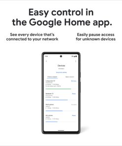 Google Nest WiFi Pro - Wi-Fi 6E - Reliable Home Wi-Fi System with Fast Speed and Whole Home Coverage - Mesh Router - Snow 1 Pack 18 71r671VOWsL