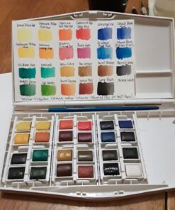 Winsor & Newton Cotman Watercolor Paint Set, Travel Set, 24 Whole Pans 24 Whole Pan Travel Set 55 71r9OSiHTHL