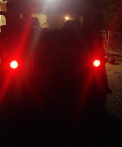 AutoSmart 4" Round LED Stop Turn Tail Light Includes Pair Light Red Lens, Grommet, Plug For Truck Trailer 27 71r9od9HHpL