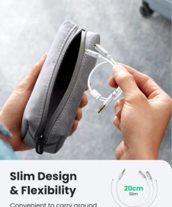 UGREEN Headphone Splitter 3.5mm Audio Stereo Y Splitter Extension Cable Male to Female Dual Headphone Jack Adapter for Earphone Headset Compatible with iPhone Samsung Tablet Laptop, White 16 71r9pIoQrES