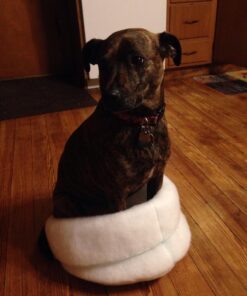 K. T. Manufacturing Mysterious Kuddle Kup Cat Bed, White 23 71rAfmIGWBL