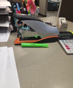 Swingline Stapler, 70 Sheet Capacity, Optima 70, Jam Free, Reduced Effort, Soft Grip, Metal, Black and Silver (87875) Half Strip 30 71rB Op9lJL