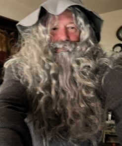 Rubies The Hobbit Gandalf Beard Costume Wig Kit- One Size 24 71rBRQuTdkL