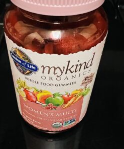 Garden of Life mykind Organics Women's Gummy Vitamins - Berry - Certified Organic, Non-GMO, Vegan, Kosher Complete Multi - Methyl B12, C & D3 - Gluten, Soy & Dairy Free, 120 Real Fruit Gummies 47 71rC6UEt1eL 1