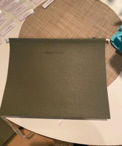Amazon Basics Hanging File Folders, Letter Size, Standard Green, 1/5-Cut Tabs, 75 Count per box 75 Pack 41 71rCctq54ZL