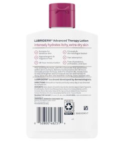 Lubriderm Advanced Therapy Fragrance Free Moisturizing Hand & Body Lotion + Pro-Ceramide with Vitamins E & Pro-Vitamin B5, Intense Hydration for Itchy, Extra Dry Skin, Non-Greasy, 6 fl. oz 6 Fl Oz (Pack of 1) 17 71rCi9vgS1L