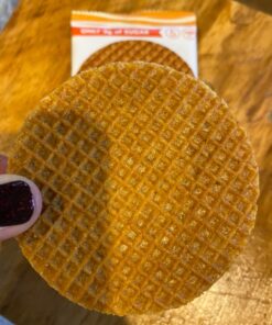 Rip Van WAFELS Dutch Caramel & Vanilla Stroopwafels, Healthy Non GMO, Low Calorie / Sugar Office Snacks, Keto Friendly, (3g), 12 Count (Packaging May Vary) 1.16 Ounce (Pack of 12) 43 71rD1kdCT8L 1