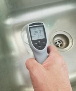 Etekcity Digital Thermometers Non-contact-58°F ~1022°F (-50°C ~ 550°C) ith Adjustable Emissivity & Max Measure for Meat Refrigerator Pool Oven, Blue 67 71rDdy6R9aL