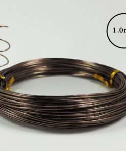 Anodized Aluminum Bonsai Training Wire 5-Size Starter Set with Canvas Bag - 1.0mm, 1.5mm, 2.0mm, 2.5mm, 3.0mm (147 feet total) - Choose Your Color (5 Sizes, Brown) 5 Sizes 20 71rEzdPbh L