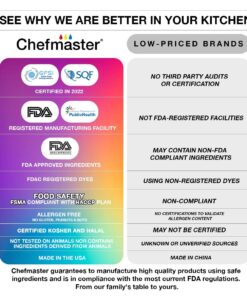 Chefmaster - Neon Liqua-Gel Food Coloring - Fade Resistant Food Coloring - 6 Pack of 20ml Bottles - Stunning, Vivid Colors with Lightweight and Easy-To-Blend Formula - Made in the USA 27 71rFS4Hr02L
