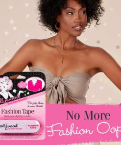 Hollywood Fashion Secrets Medical Quality Double-Stick Fashion Tape, 36 Strips, Tin, 2-Packs Tin 36 Count (Pack of 2) 6 71rHrJb3KNL