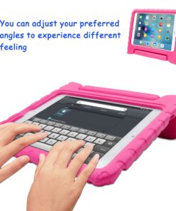 LEFON Kids Case Shockproof for iPad Mini 5/4/3/2/1, iPad Mini 4th Generation Case for Kids, Convertible Handle Light Weight Super Protective Stand Cover Case for iPad Mini 5th Gen 7.9 Inch Rosy 10 71rHv3xrS8L