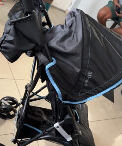 Summer Infant 3Dmini Convenience Stroller, Blue/Black – Lightweight Infant Stroller with Compact Fold, Multi-Position Recline, Canopy Pop Out Sun Visor and More Umbrella for Travel 48 71rIudPcp9L