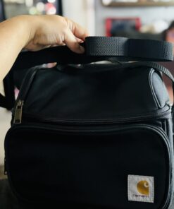 Carhartt Deluxe Dual Compartment Insulated Lunch Cooler Bag, Black Solid 47 71rJKLXCeoL