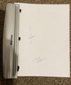 Bostitch Office Premium 3 Hole Punch, 12 Sheet Capacity, Metal, Rubber Base, Easy-Clean Tray, Silver 57 71rJgqrkskL