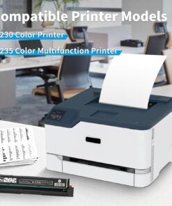 1 Pack for Xerox C230/C235 Black Toner Cartridge Replacement High Capacity 5500 Pages,C230 C235 Printer 006R04383 10 71rJu H34aL