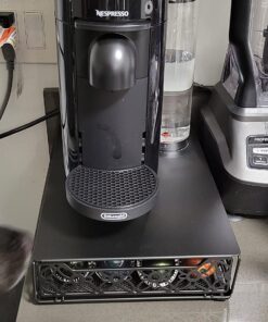 RECAPS Coffee Pod Holder Pod Drawer Storage Pods Holder Coffee Capsules Kitchen Organizer Compatible with Vertuoline Vertuo Stores 40 Capsules Black Color Cast Iron 58 71rK1naWiVL