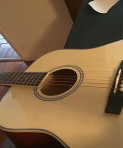 Best Choice Products 41in Full Size Beginner All Wood Acoustic Guitar Starter Set w/Case, Strap, Capo, Strings, Picks, Tuner - Natural 39 71rKUfp2L