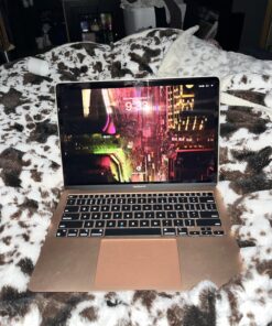 Apple 2020 MacBook Air Laptop M1 Chip, 13” Retina Display, 8GB RAM, 256GB SSD Storage, Backlit Keyboard, FaceTime HD Camera, Touch ID. Works with iPhone/iPad; Gold Without AppleCare+ 41 71rLG8b 0SL