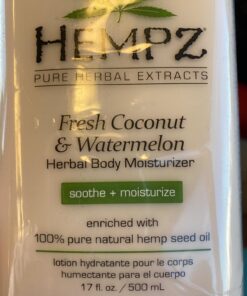 Hempz Body Lotion - Fresh Coconut & Watermelon Daily Moisturizing Cream, Shea Butter Body Moisturizer - Skin Care Products, Hemp Seed Oil - Large Coconut and Watermelon 27 71rLXhZ7QWL 2