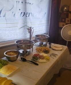 SUPER DEAL Stainless Steel Combo - 2 Round Chafing Dish + 2 Rectangular Chafers 15 71rMb4PV8L