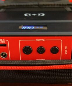 Portable Power Bank with AC Outlet, 83Wh/22500mAh 110V/85W Portable Laptop Charger Battery Bank, External Battery Pack Power Supply for Home Emergency Outage, Outdoor Camping RV Trip Adventure Red 57 71rMd4FSKzL